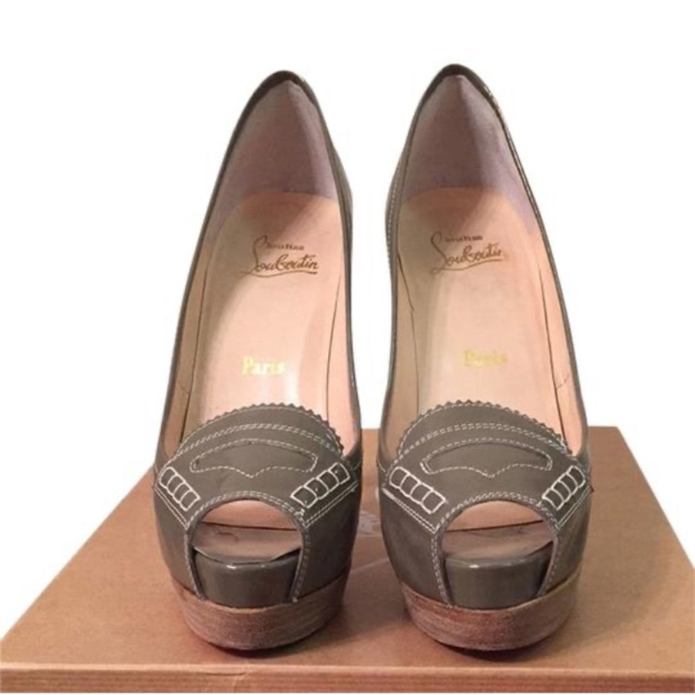 Authentic Christian Louboutin Peniche Platform Loafers 38.5